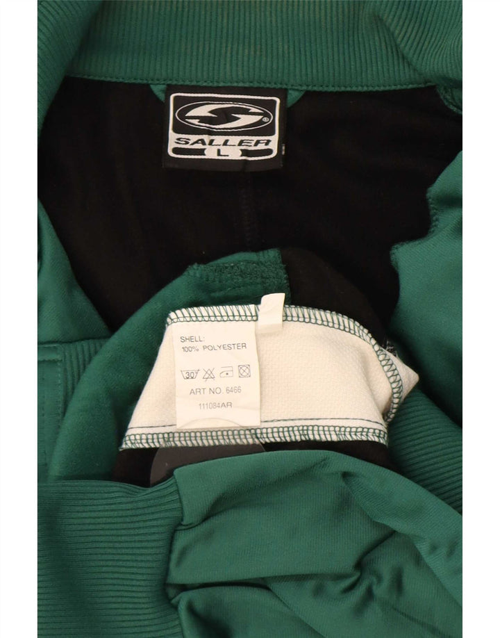 Ανδρική αθλητική φόρμα γραφικών Saller Top Jacket Μεγάλο πράσινο χρώμα από πολυεστέρα