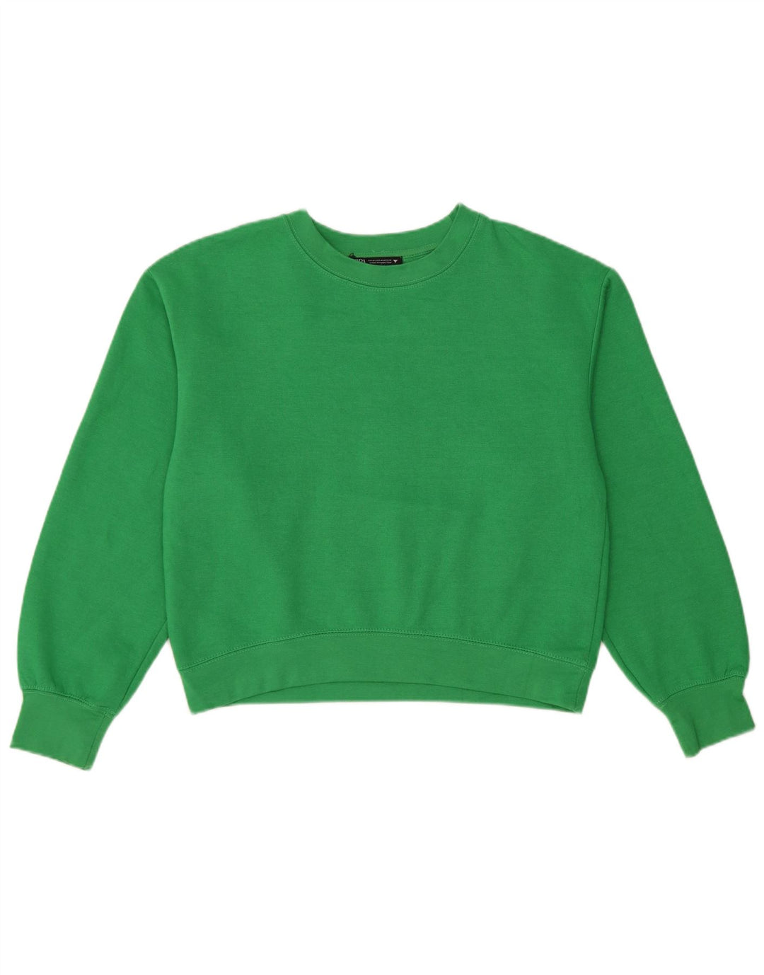 Zara Γυναικεία Φούτερ Jumper UK 14 Μεσαίο Πράσινο Πολυεστέρας