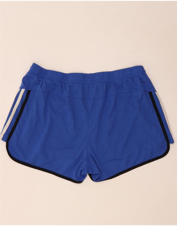 ADIDAS Womens Climalite Sport Shorts UK 20/22 XL  Blue Polyester