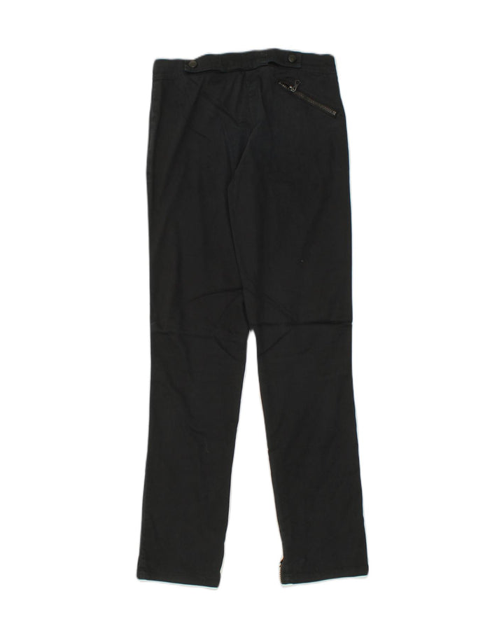 ICEBERG Womens Straight Chino Trousers W28 L31 Black Cotton | Vintage Iceberg | Thrift | Second-Hand Iceberg | Used Clothing | Messina Hembry 