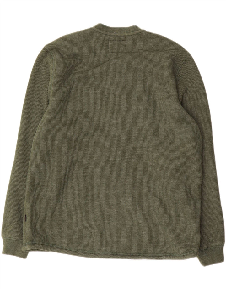 Ανδρικό φούτερ Lee Regular Fit Jumper Μεγάλο πράσινο βαμβακερό