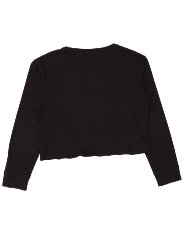 Vans Γυναικεία φούτερ με γραφικά Crop Jumper UK 14 Medium Black