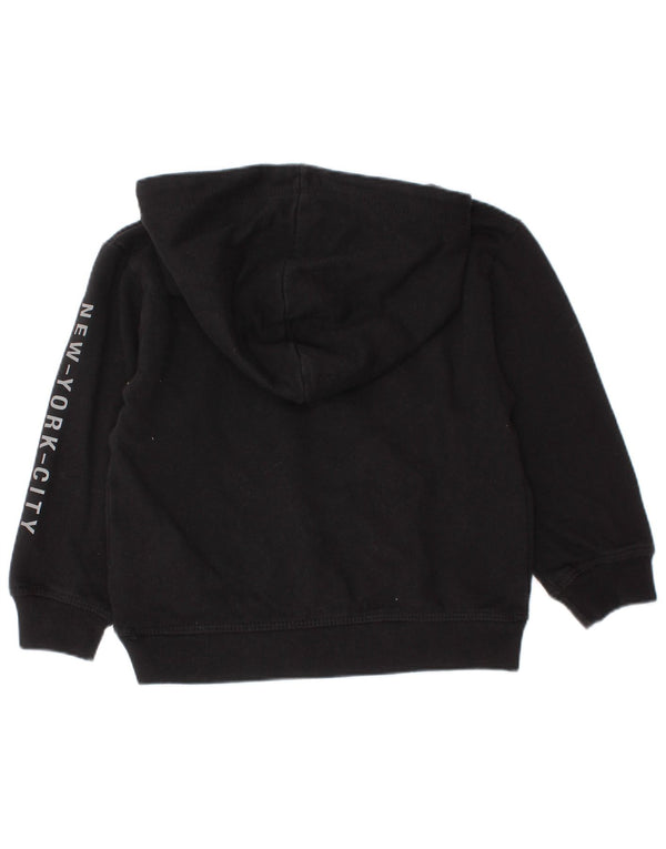 Dkny Baby Boys Graphic Hoodie Jumper 18-24 μηνών μαύρο βαμβακερό