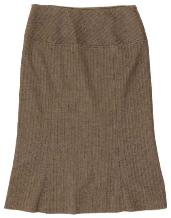 Mila Schon Γυναικεία Γοργόνα Φούστα IT 40 Small W28 Καφέ ψαροκόκκαλο
