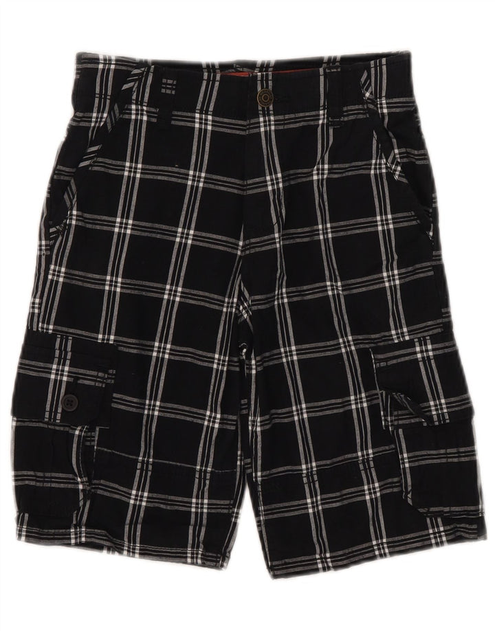 Σορτς Wrangler Boys Cargo 9-10 ετών W25 Μαύρο βαμβακερό καρό