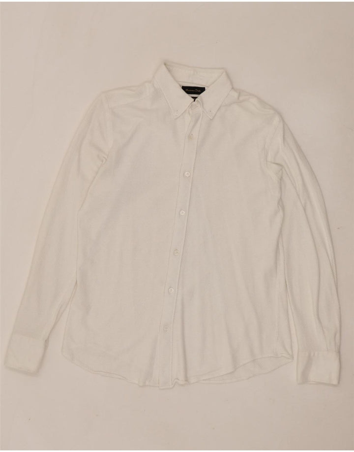 Ανδρικό πουκάμισο MASSIMO DUTTI, μεσαίο λευκό