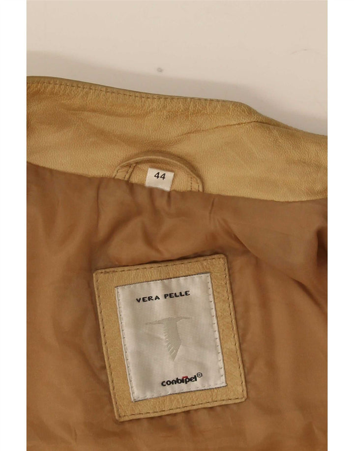 Conbipel Γυναικείο Δερμάτινο Μπουφάν IT 44 Medium Beige