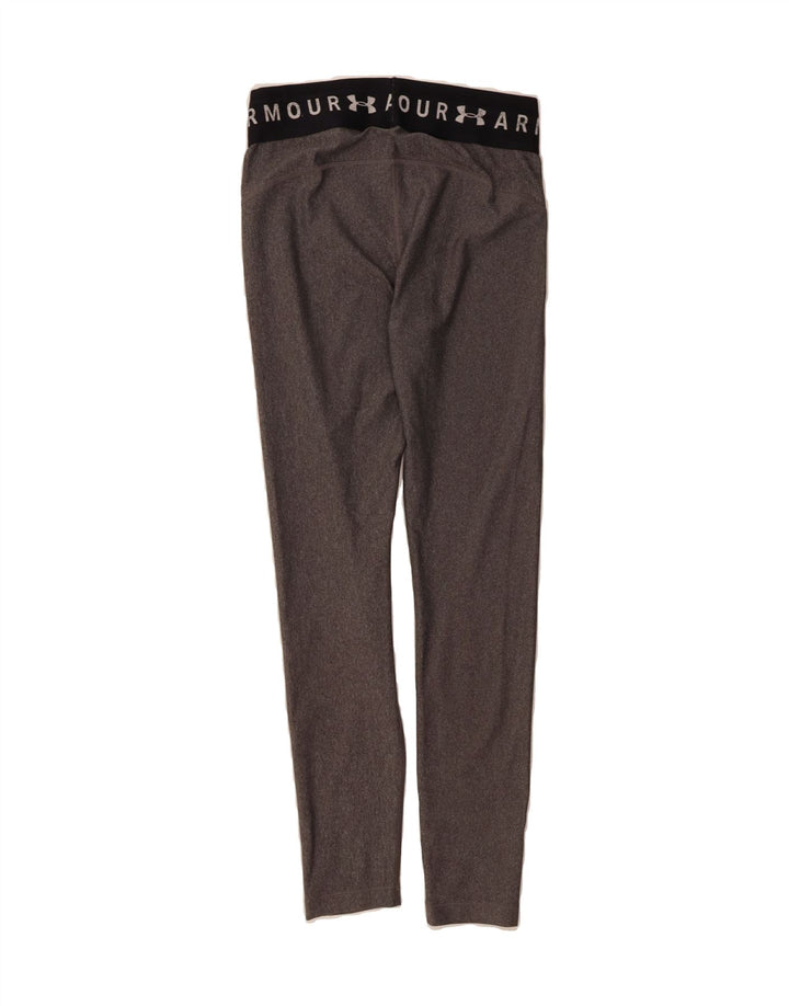 UNDER ARMOUR Womens Graphic Leggings UK 12 Medium  Grey Polyester Vintage Under Armour and Second-Hand Under Armour from Messina Hembry 