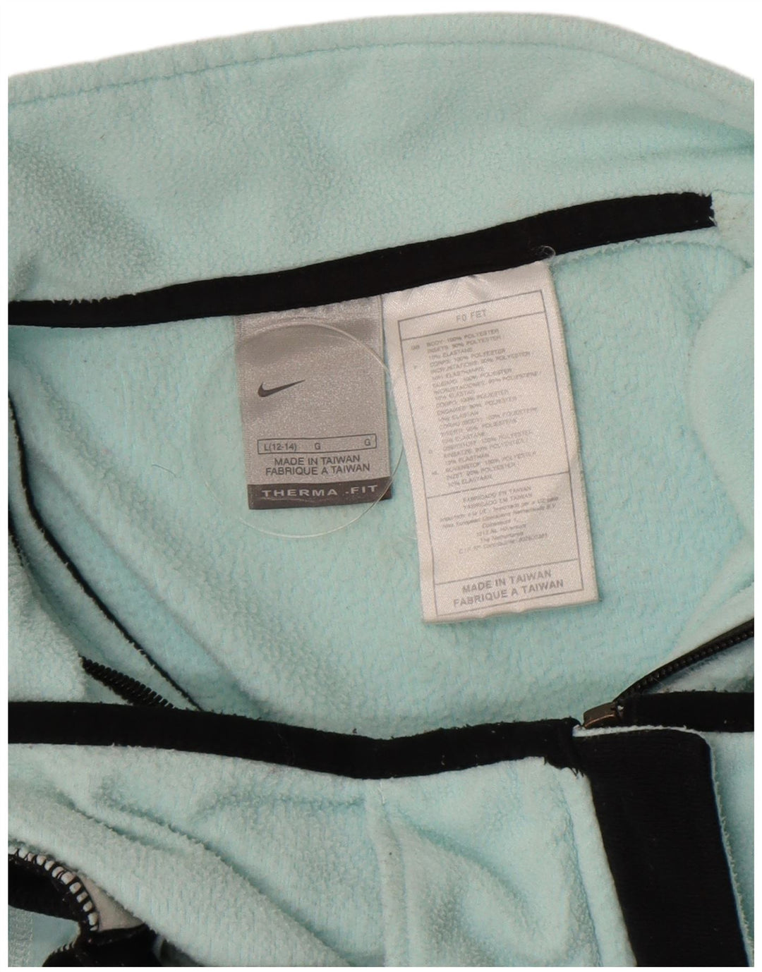 Γυναικείο Fleece Jacket Nike US 12/14 Μεγάλο Τυρκουάζ Πολυεστέρας