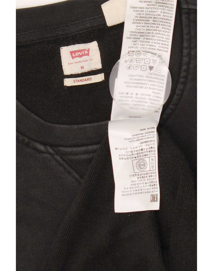 Ανδρικό φούτερ Levi's Standard Fit Jumper Μεσαίο μαύρο βαμβακερό