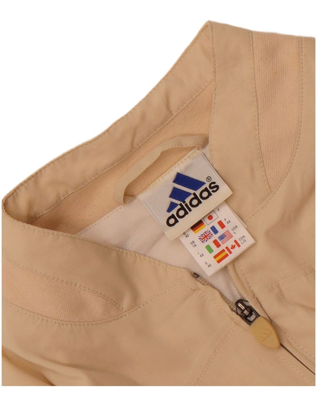 Adidas Γυναικείο Oversized Bomber Jacket UK 16 Large Beige Polyester