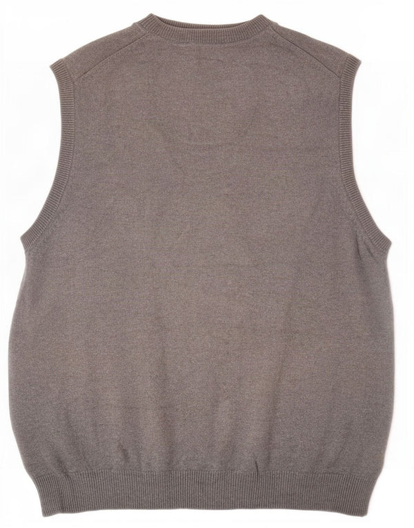Marks & Spencer Mens Regular Fit Vest Tank Top Large Grey Cotton