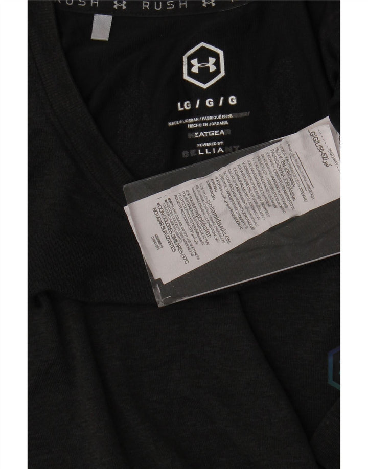 Under Armour Ανδρικό T-Shirt Top Large Μαύρο Nylon