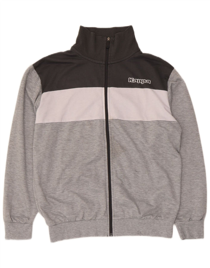 Ανδρική φόρμα Kappa Top Jacket Μεσαίου Γκρι Colorblock Πολυεστέρας
