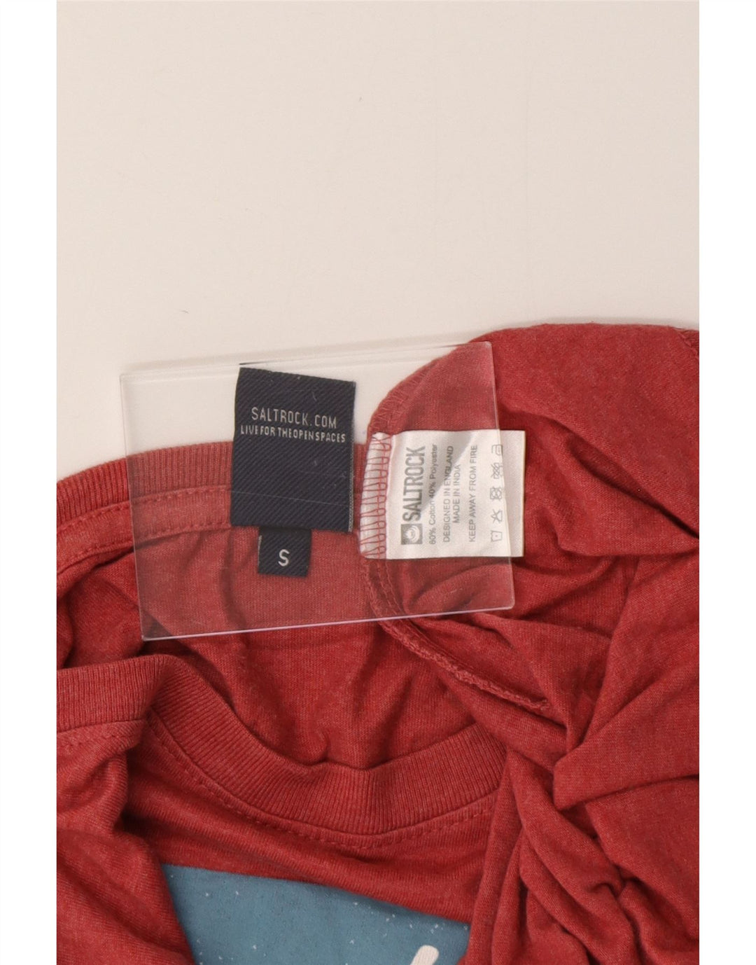 SALTROCK Ανδρικό γραφικό T-Shirt Top Μικρό κόκκινο βαμβακερό