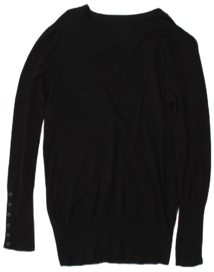 Zara Γυναικείο πουλόβερ UK 14 Medium Black Rayon