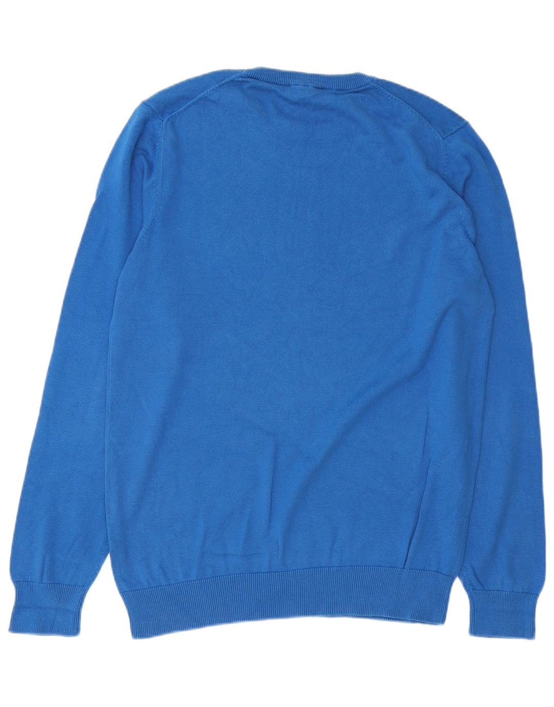 CREW CLOTHING Ανδρικό πουλόβερ με λαιμόκοψη μεγάλο μπλε