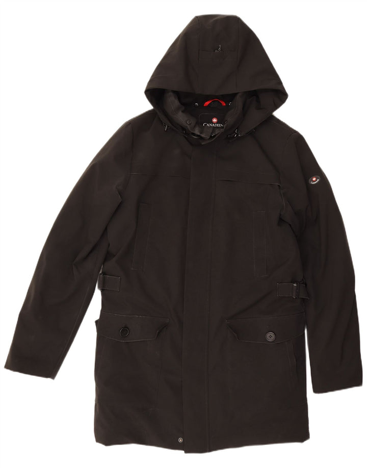 Canadiens Ανδρικό παλτό με κουκούλα IT 46 Small Black Polyester
