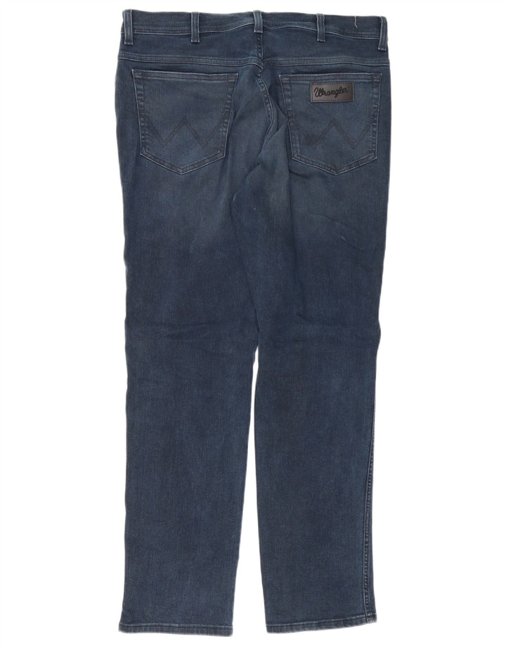 Wrangler Ανδρικό Texas Slim Jeans W36 L32 Navy Blue Cotton