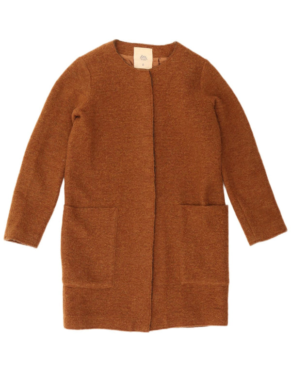 ZARA Γυναικείο Παλτό UK 10 Small Brown
