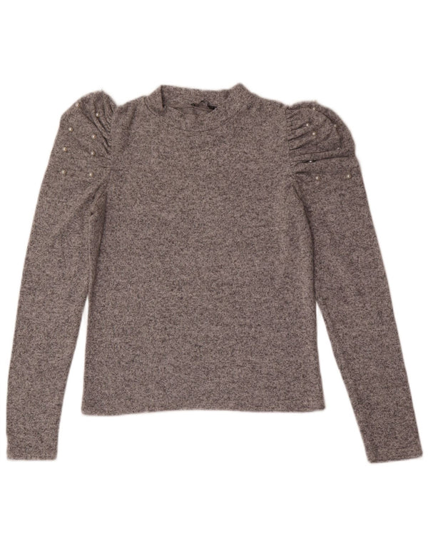 Zara γυναικείο τοπ μακρυμάνικο UK 12 Medium Grey