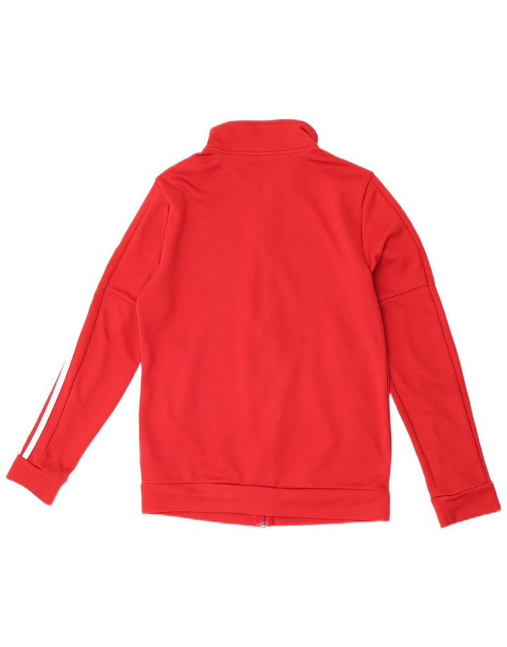 Γυναικεία αθλητική φόρμα Adidas Top Jacket UK 12/14 Medium Red Polyester