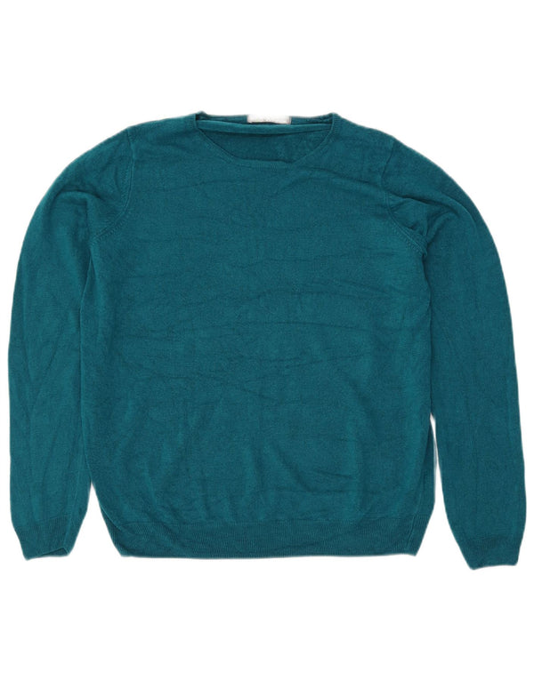 Marks & Spencer Γυναικείο πουλόβερ με λαιμό σκάφος UK 18 XL μπλε ακρυλικό