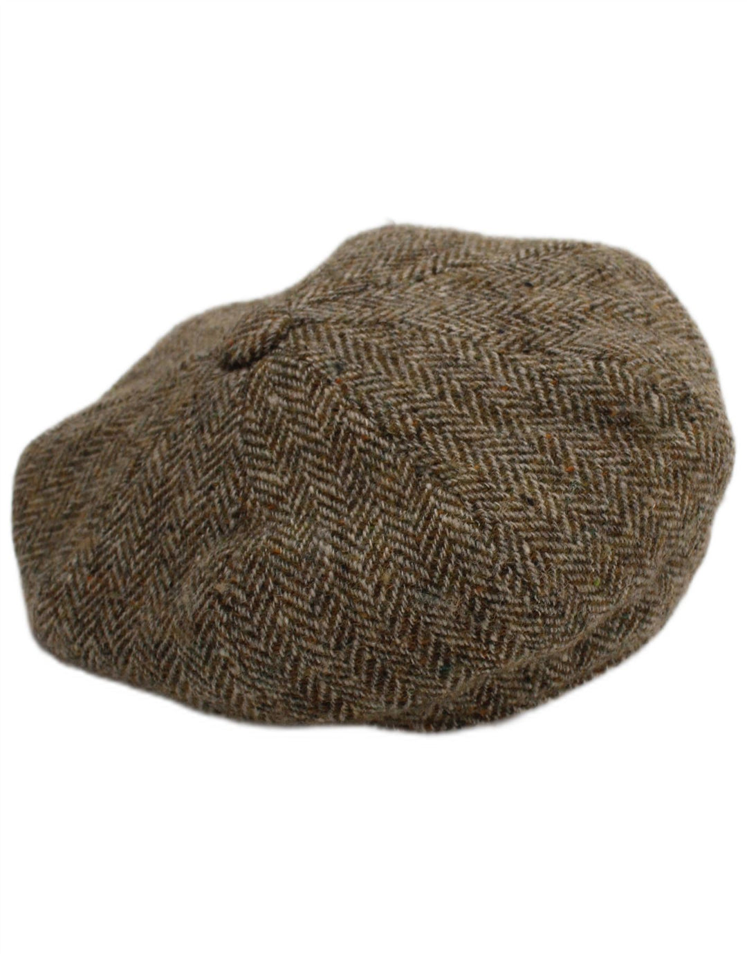 Harris Tweed Ανδρικό Flat Cap Μικρό Γκρι Ψαροκόκκαλο New Wool Classic