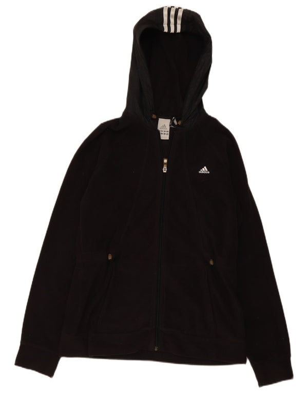 Γυναικείο Fleece Jacket Adidas UK 14 Medium Μαύρο Πολυεστέρας