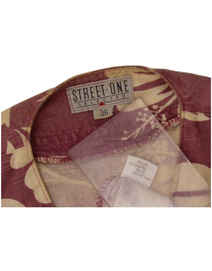 STREET ONE Γυναικείο Crop Jacket EU 36 Small Pink Floral Βαμβακερό