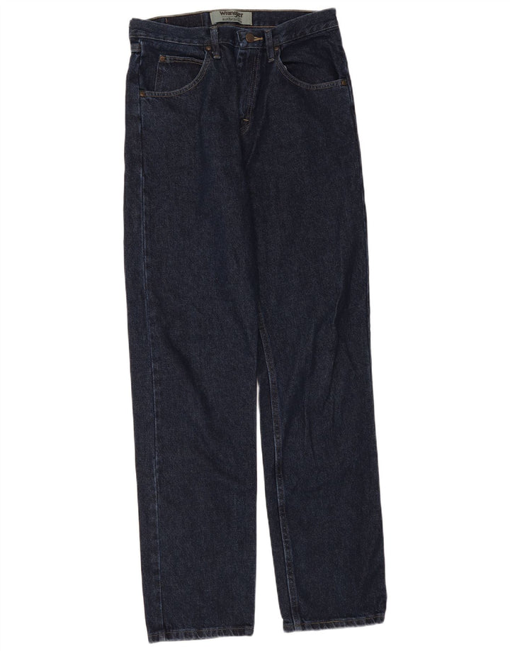 Ανδρικό τζιν Wrangler αυθεντικό ίσιο W30 L34 Navy Blue Cotton