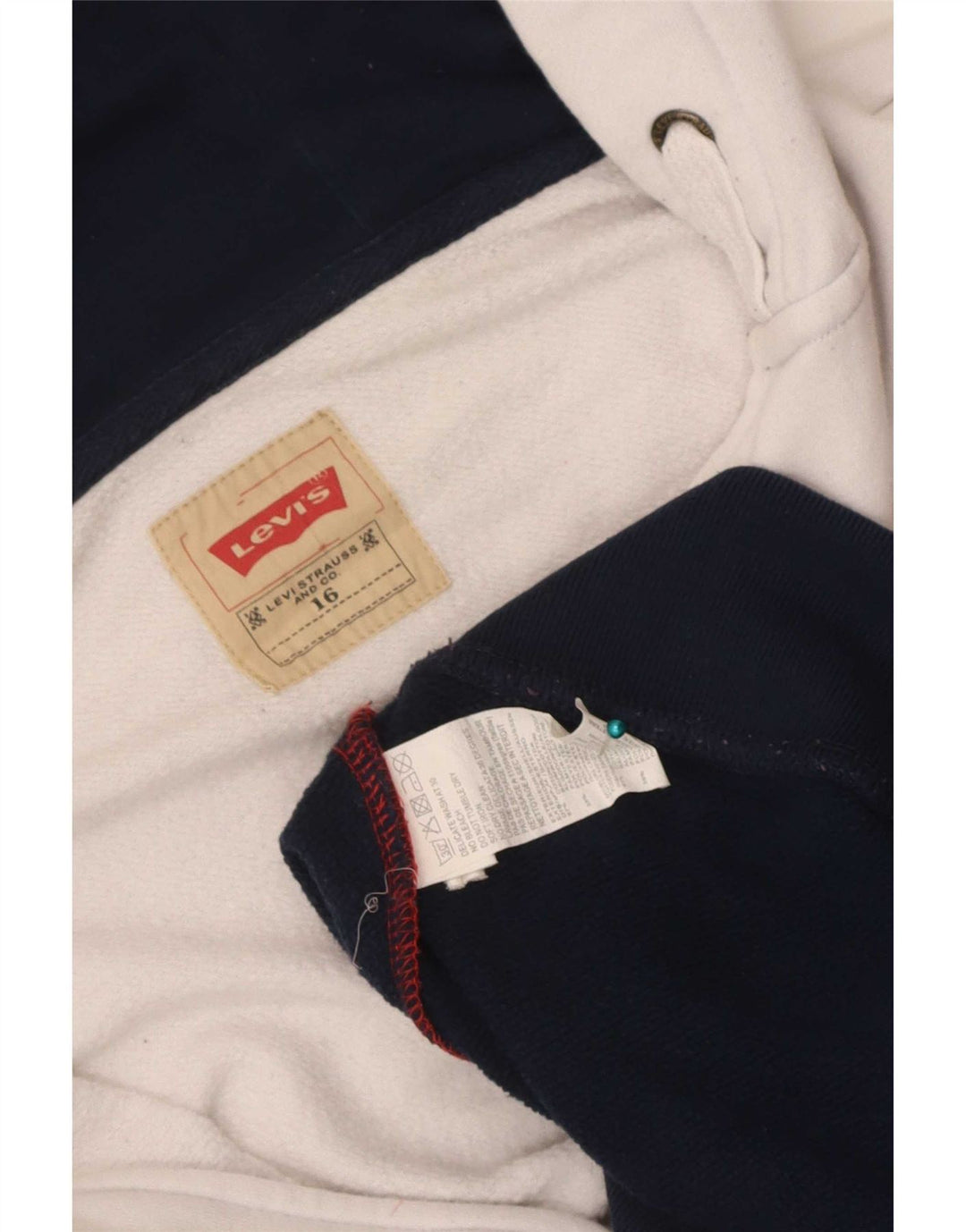 Πολύχρωμο πουλόβερ Levi's Boys με κουκούλα 15-16 ετών