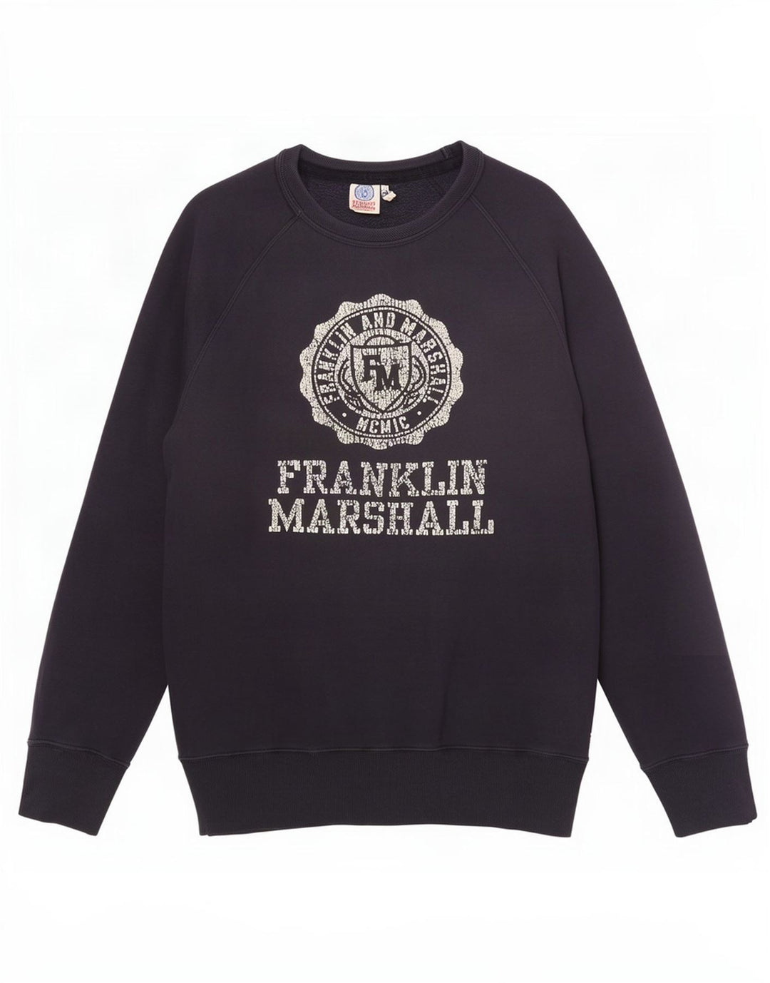 Ανδρικό γραφικό φούτερ Franklin Marshall Jumper Medium Navy Blue