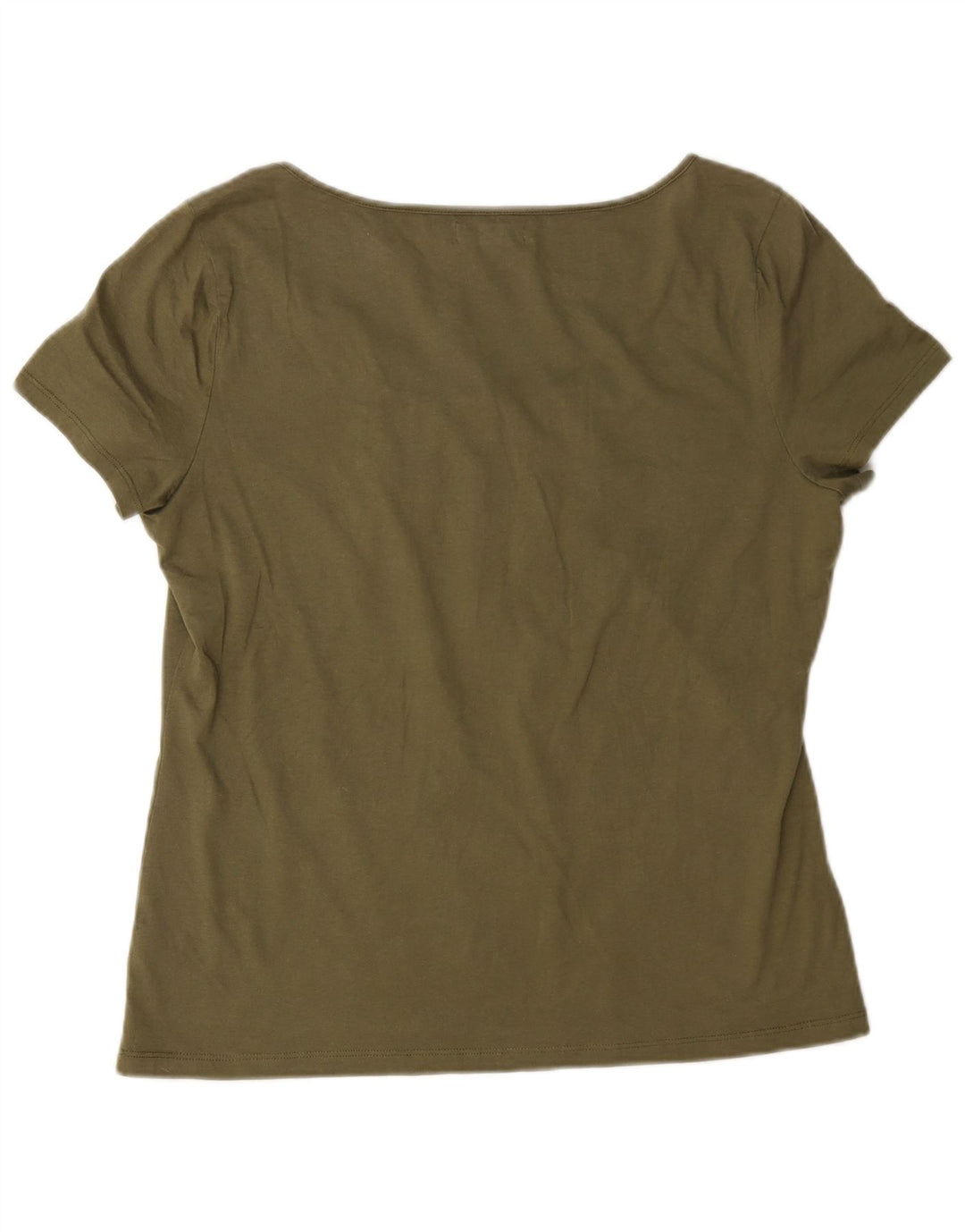 Chaps Γυναικείο T-Shirt Top UK 16 Large Khaki Cotton