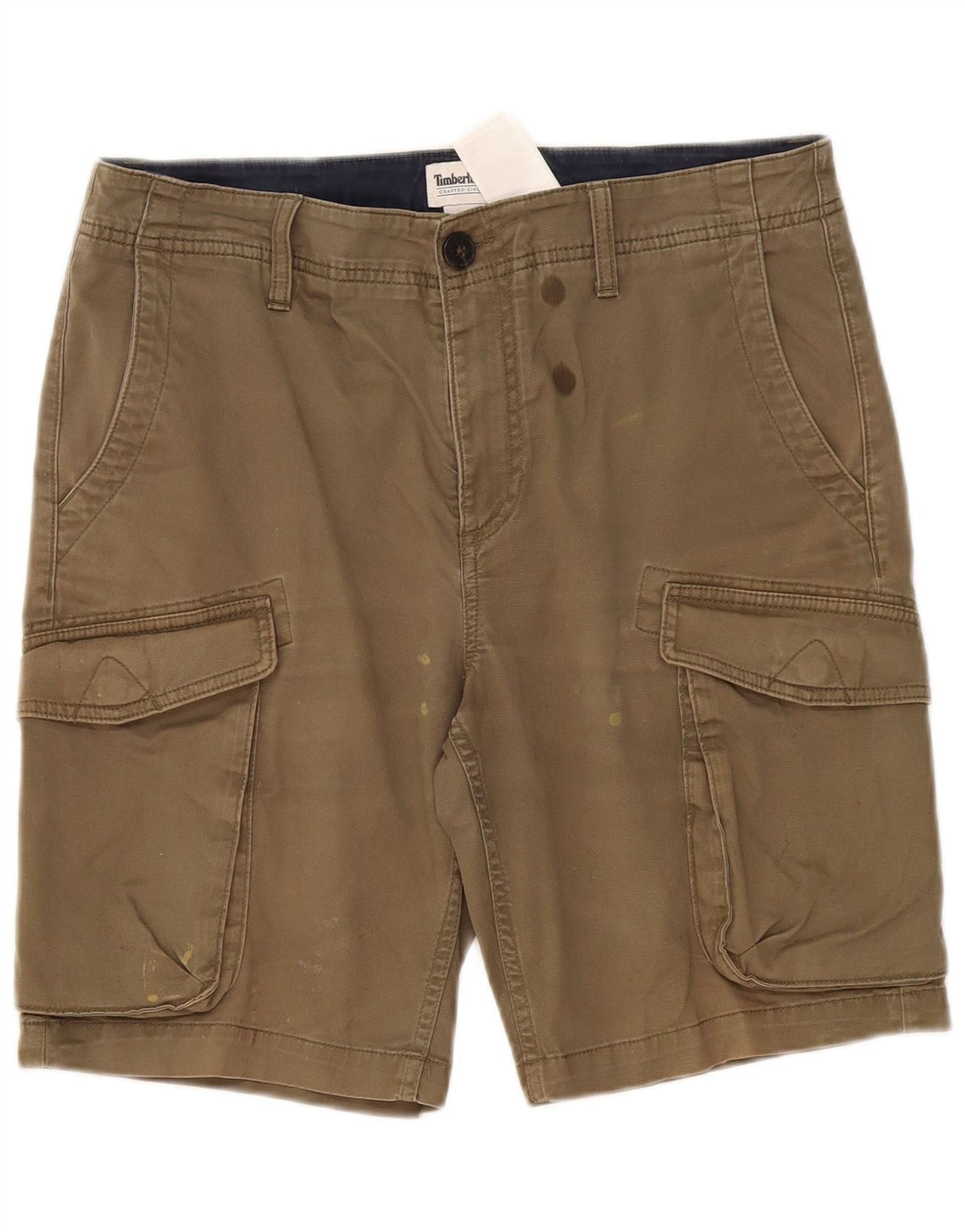 Ανδρικό σορτς Cargo Timberland W32 από μεσαίο χακί βαμβακερό