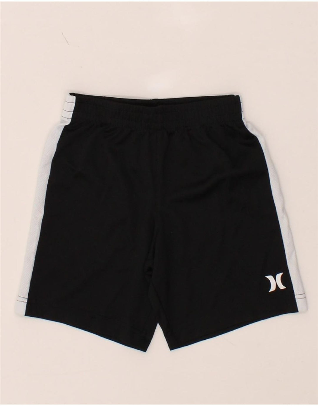 HURLEY Boys Sport Shorts 5-6 Years Black Colourblock Polyester Vintage Hurley and Second-Hand Hurley from Messina Hembry 