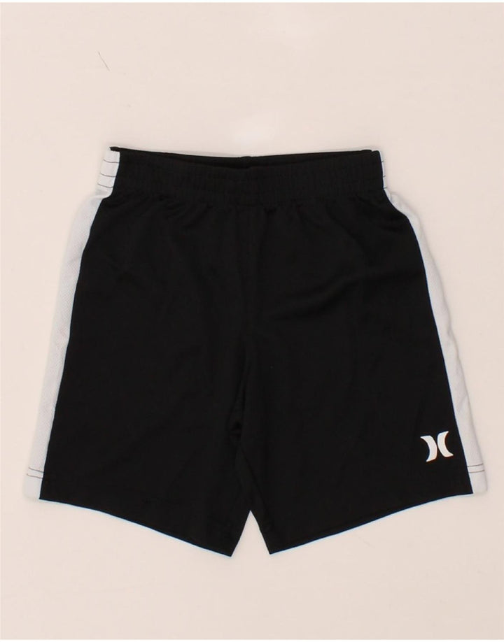 HURLEY Boys Sport Shorts 5-6 Years Black Colourblock Polyester Vintage Hurley and Second-Hand Hurley from Messina Hembry 