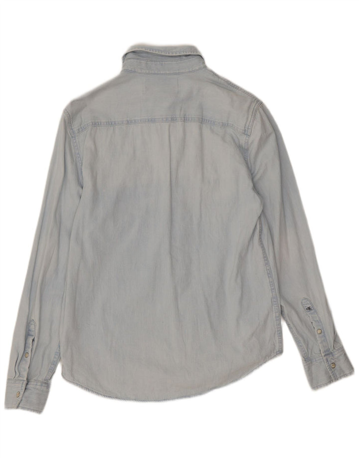 Ανδρικό τζιν πουκάμισο Calvin Klein Jeans Small Blue