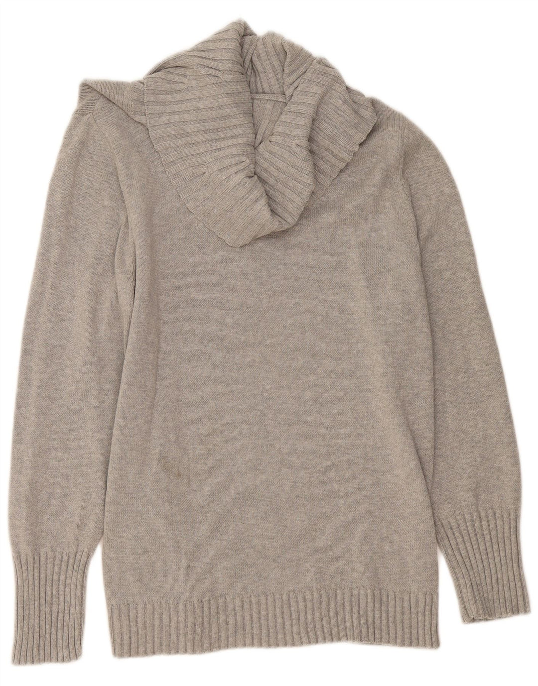 NAUTICA Γυναικείο πουλόβερ με ρολό λαιμόκοψη UK 20 2XL Γκρι βαμβακερό