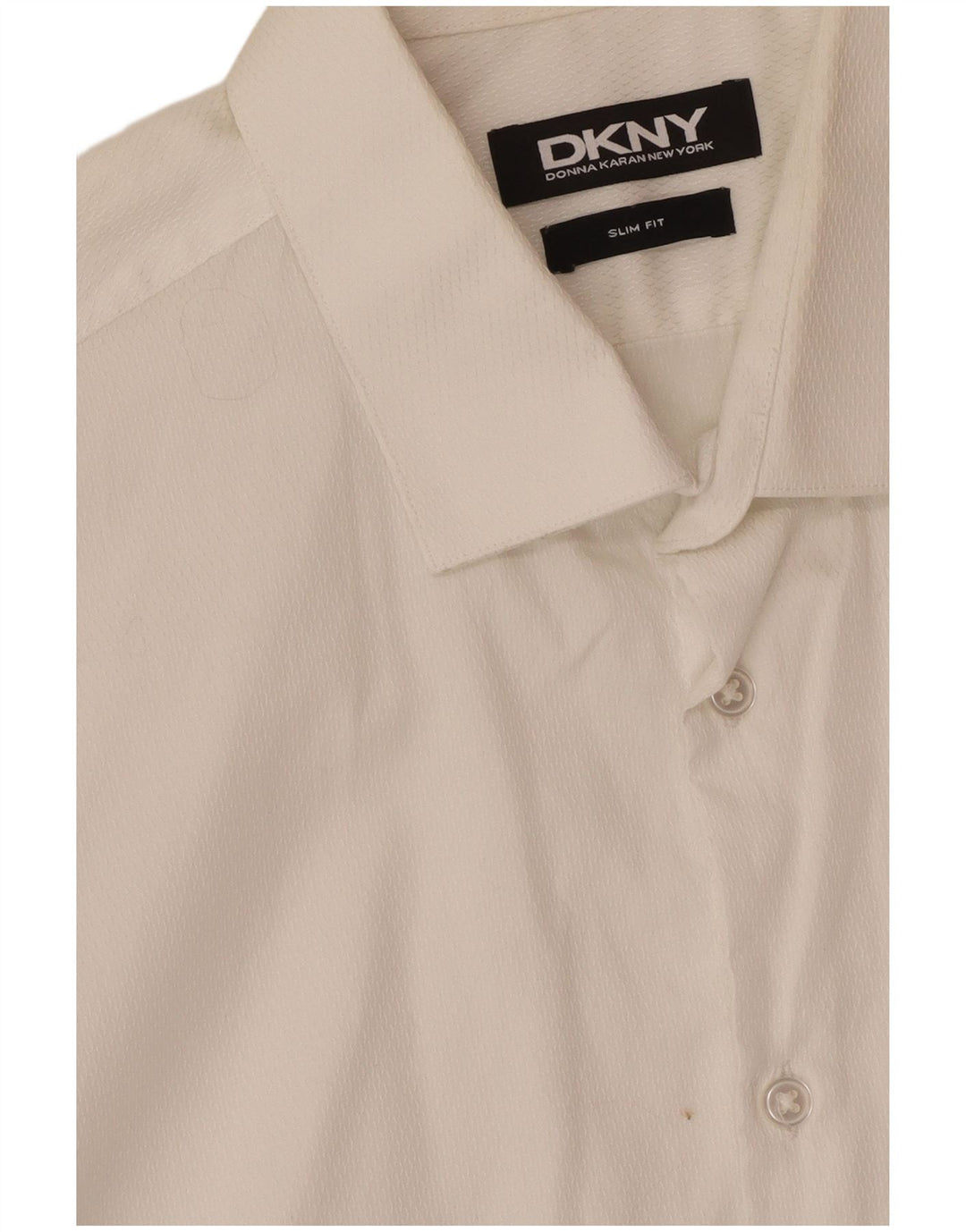 Ανδρικό πουκάμισο Dkny Slim Fit Μεσαίο λευκό βαμβακερό