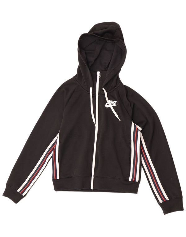 Γυναικείο πουλόβερ Nike Loose Fit Crop με κουκούλα UK 6 XS Μαύρο βαμβακερό