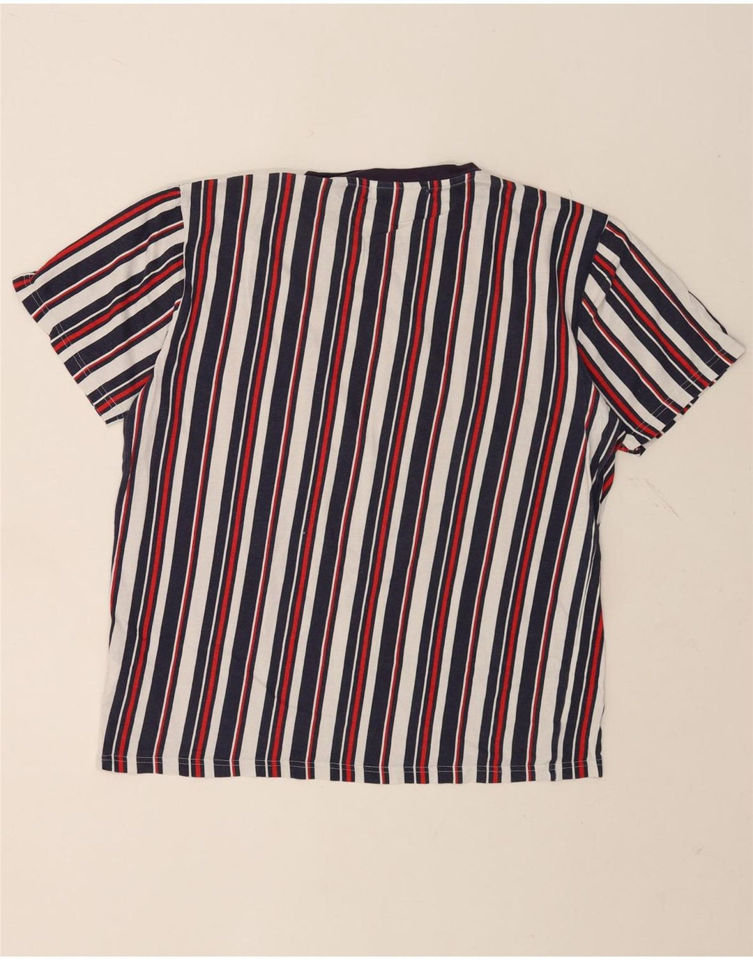 Ανδρικό T-Shirt FILA Top Μέτριο Πολύχρωμο Βαμβακερό ριγέ