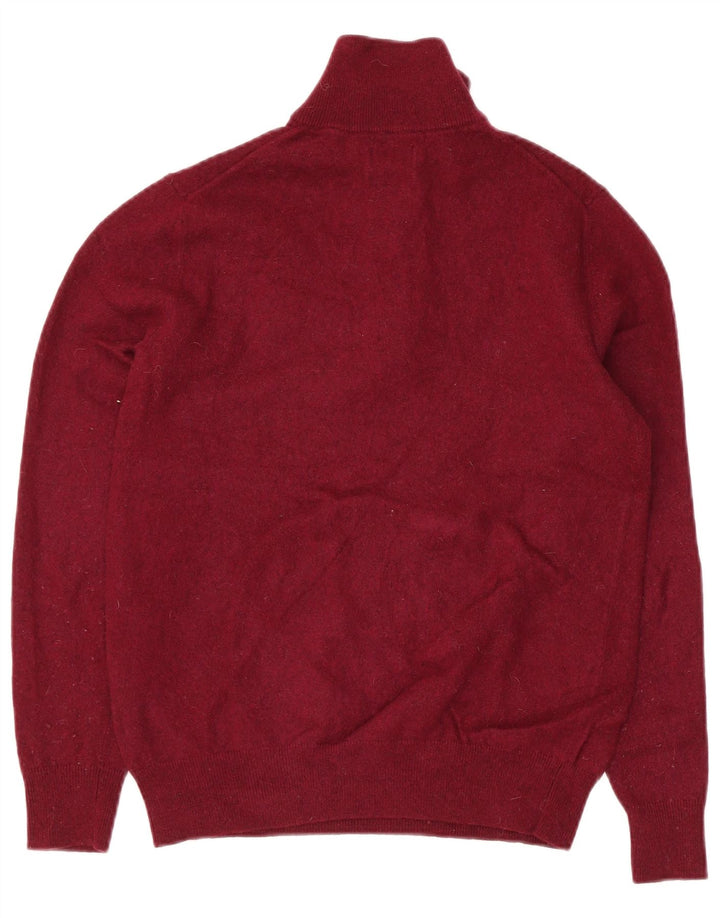 Γυναικείο πουλόβερ με φερμουάρ Gant UK 12 Medium Maroon Lambswool
