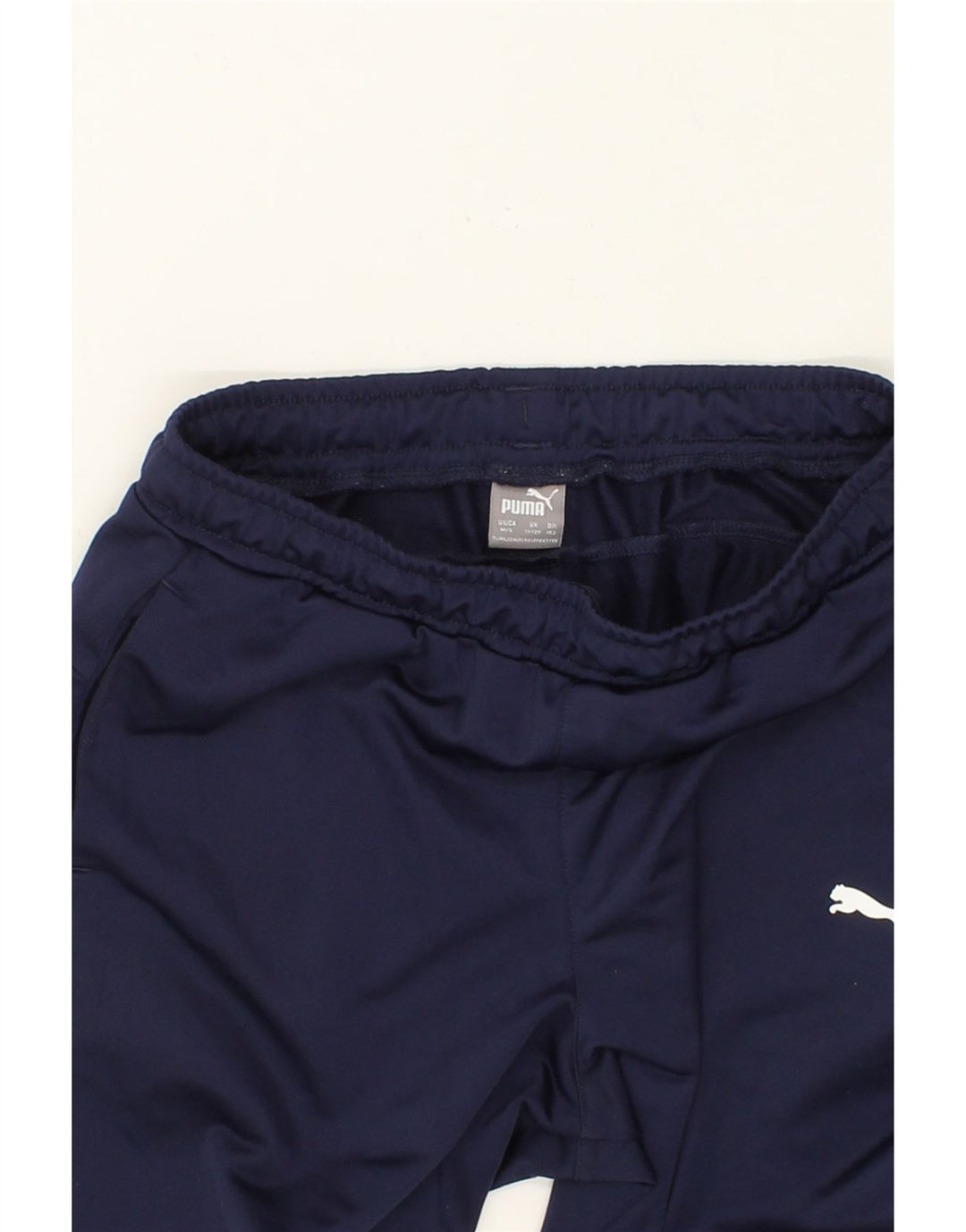 PUMA Girls Tracksuit Trousers 11-12 Years Large  Navy Blue Polyester Vintage Puma and Second-Hand Puma from Messina Hembry 