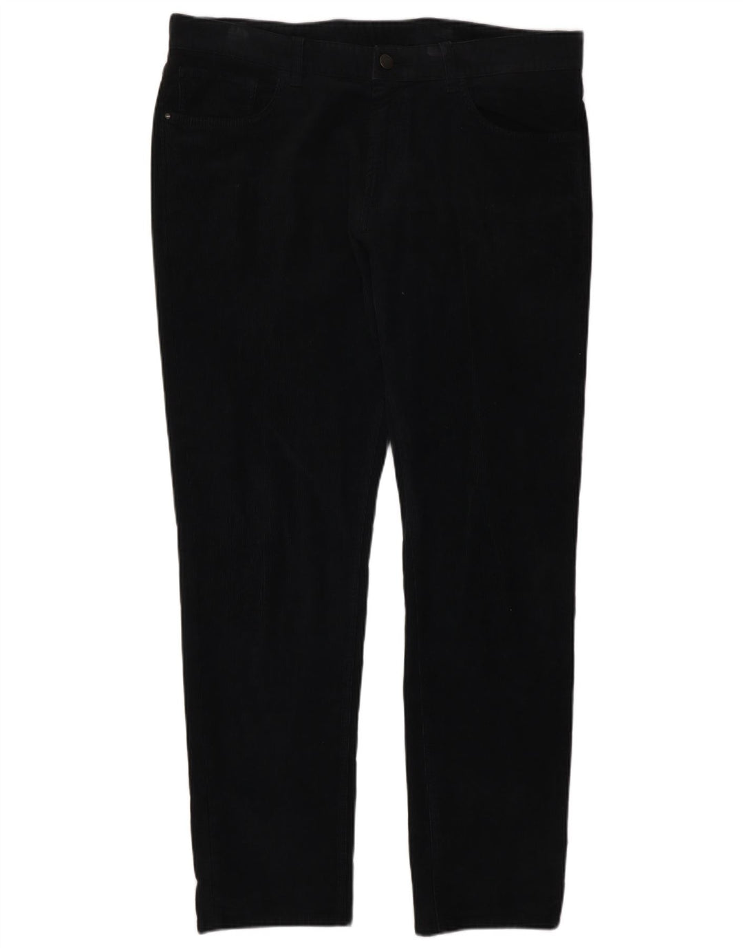 MASSIMO DUTTI Ανδρικό ίσιο κοτλέ παντελόνι EU 44 Large W36 L30 Μαύρο