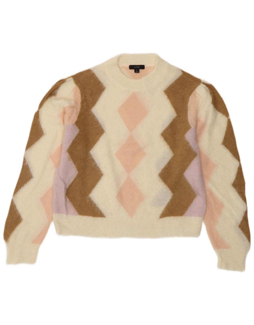 J. CREW Γυναικείο πουλόβερ με λαιμόκοψη Crop Crew UK 10 Small Off White