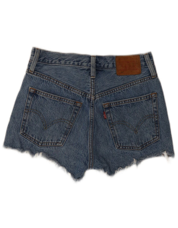 Γυναικείο τζιν σορτς Levi's 501 γραφικό W23 2XS Μπλε χρώματος βαμβακερό
