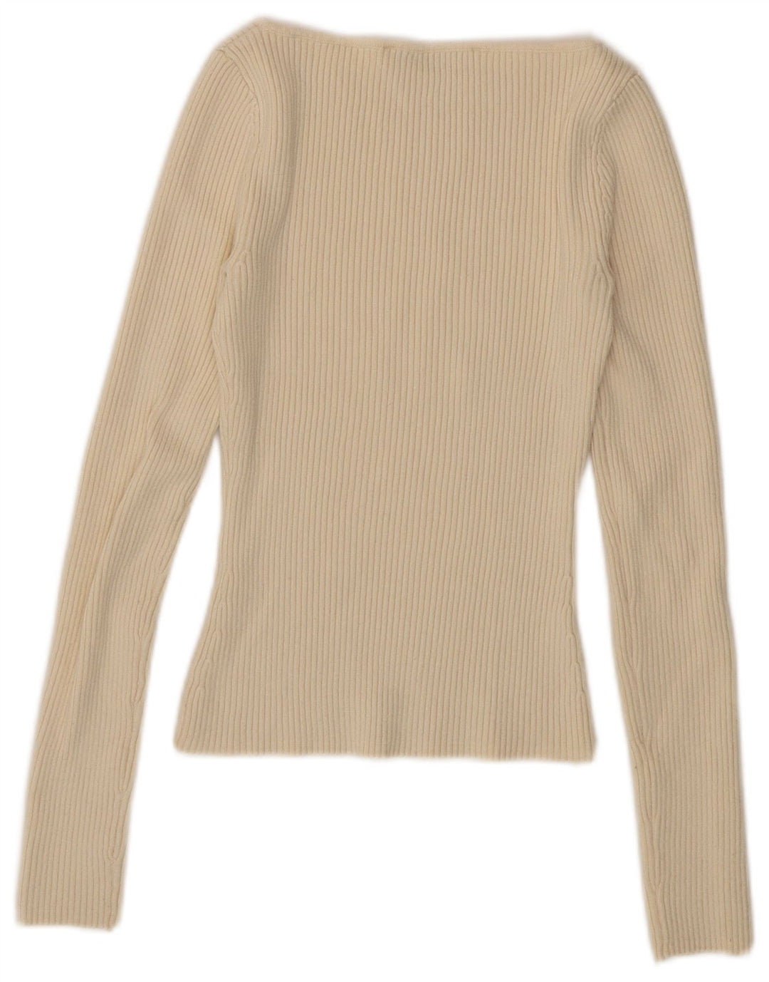 Zara Γυναικείο Crop Top Μακρυμάνικο UK 8 Small Beige