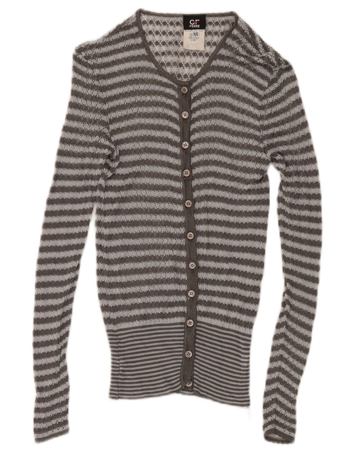 GF FERRE Γυναικείο σετ 2 τεμαχίων UK 4 XS γκρι ριγέ