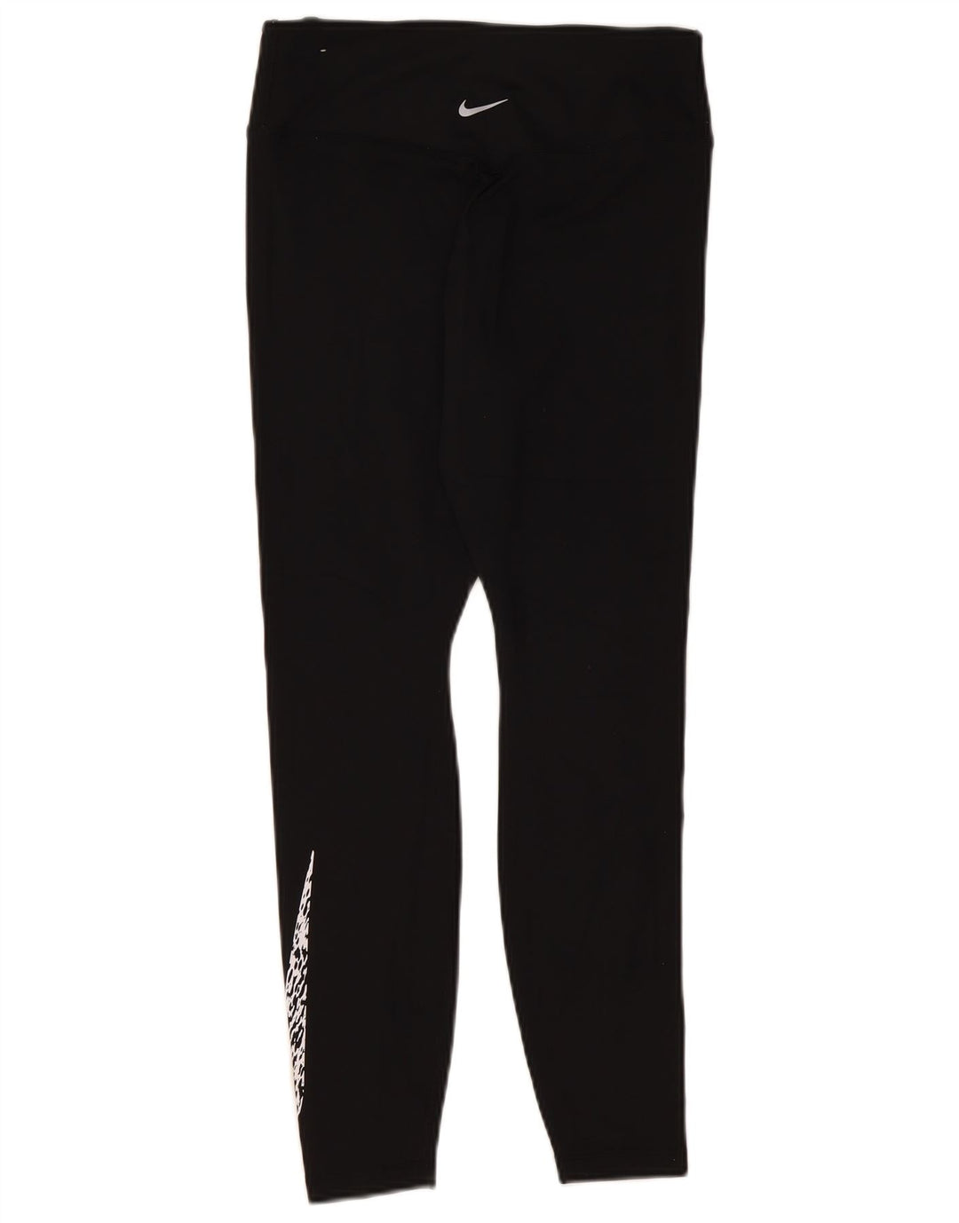 Γυναικεία γραφικά κολάν NIKE Dri Fit UK 12 μεσαίου μαύρου πολυεστέρα